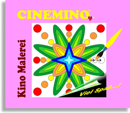 Cinemino Kino-Malerei Blume für Kinder, idealer Einstieg für Kinder ab 6 Jahren