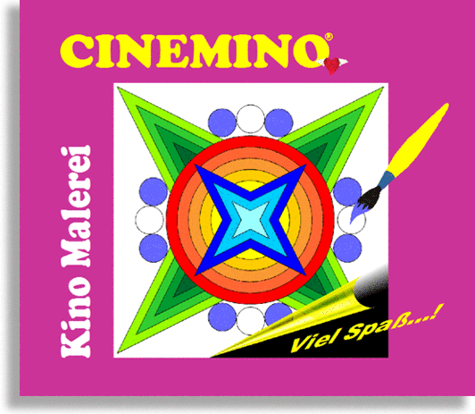 Cinemino Kino-Malerei Fahne für Kinder, idealer Einstieg für Kinder ab 6 Jahren