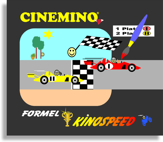 Cinemino Animation Formel Kino Speed für Kinder, idealer Einstieg für Kinder ab 4 Jahren