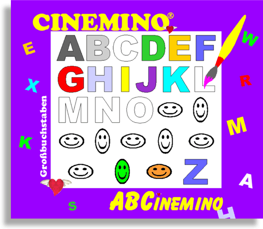 Cinemino Animation ABCinemino Smiley für Kinder, idealer Einstieg für Kinder ab 4 Jahren