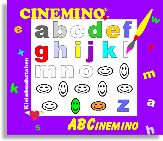 Cinemino Animation ABCinemino Smiley für Kinder, idealer Einstieg für Kinder ab 4 Jahren