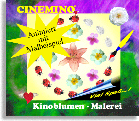 Cinemino Kinoblumen-Malerei Meine Ecke für Kino-Malerei-erfahrene Kinder und Erwachsene
