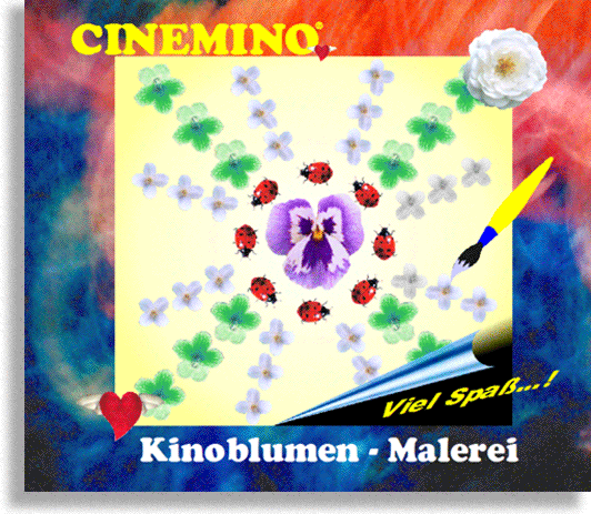 Cinemino Kinoblumen-Malerei Sonnig für Kino-Malerei-erfahrene Kinder und Erwachsene