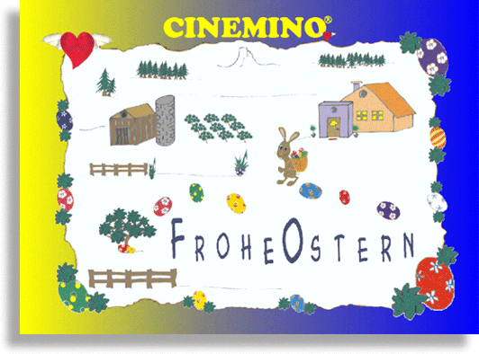 Cinemino Animation Ostern für uns alle, zauberhaftes gestaltetes Geschenk für das Osterfest